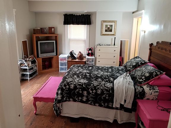 Master bedroom with bathroom on first floor