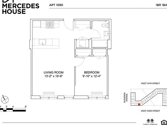 2nd image of 550 W 54th St #1050