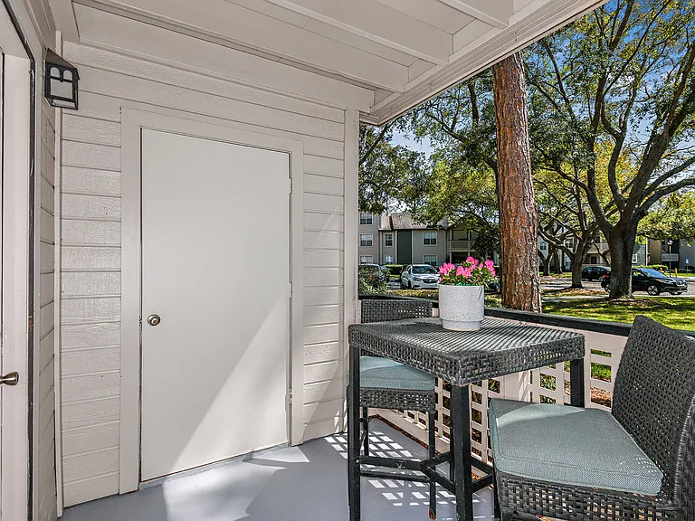 Outdoor Covered Patio with Storage Area