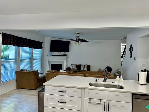 Kitchen Counter looking at the Family Room