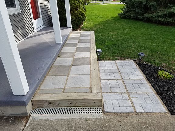 New pavers.