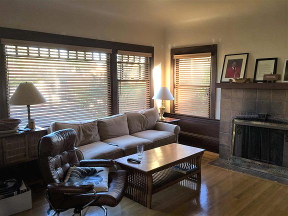 Living room with fire place