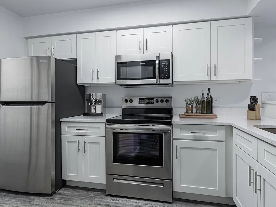 Kitchen with White Finishes