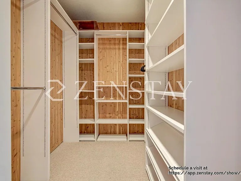 Generous walk-in closet offering excellent storage space