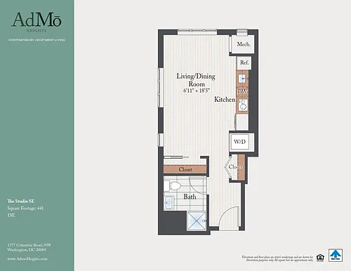 Floor plan The Studio SE