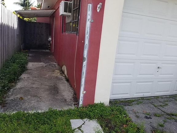 Entrance on side of home