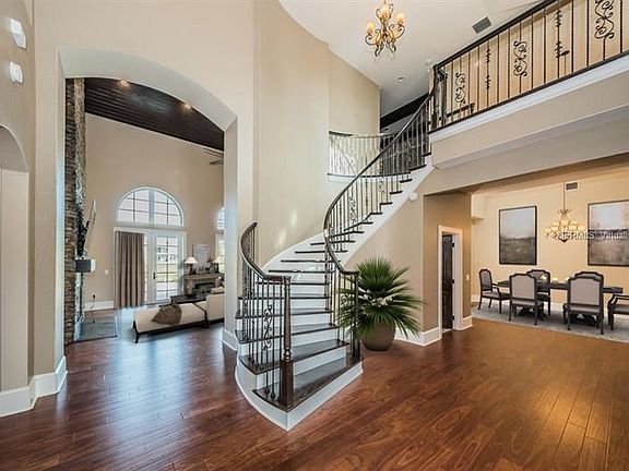 Virtually staged photo of the foyer.