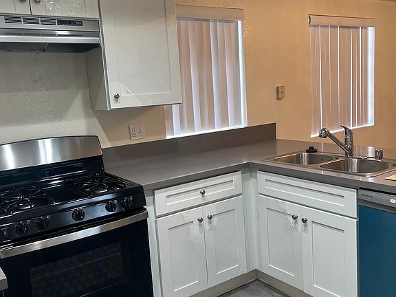 brand new kitchen, countertop cabinets and appliances