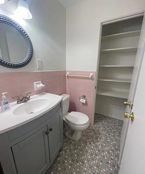 linen closets in each bathroom