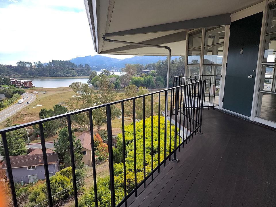 with small outdoor sitting area