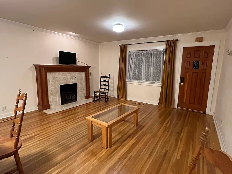 Currently, living room after drape and light fixture updates