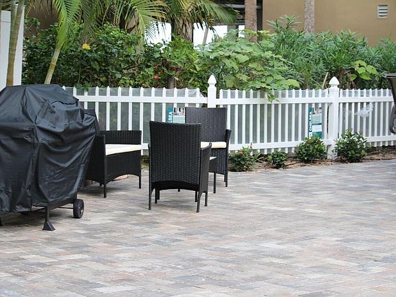PATIO AREA WITH GAS GRILLS