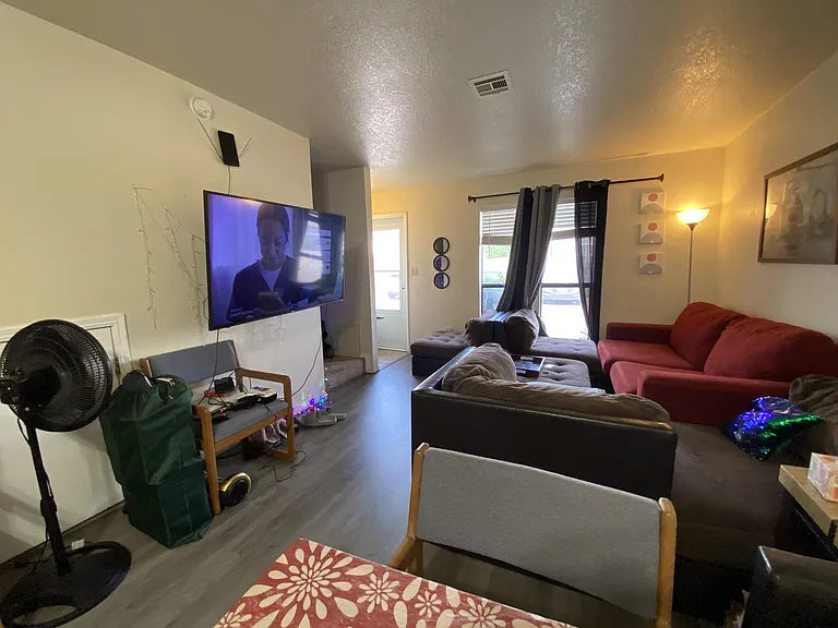 Living room kitchen view