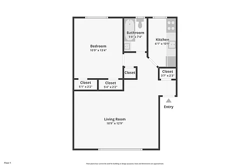 Floor plan One Bedroom