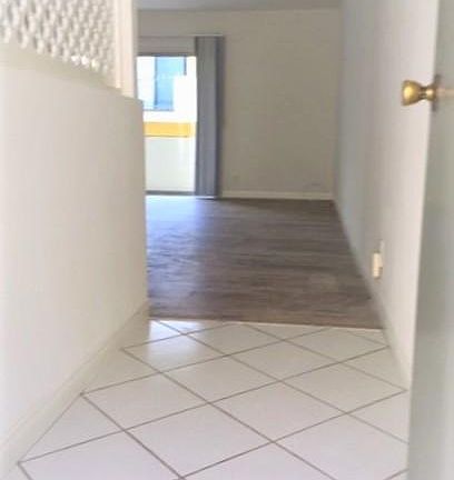 Entry to the apartment facing west