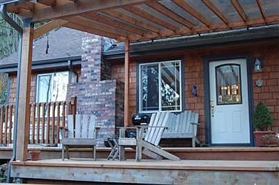 Huge decks, This front entrance is completely covered with plenty of room your favorite patio furnit