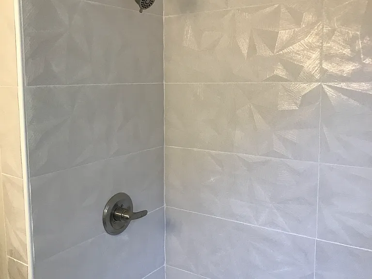 New bathroom tub and surround