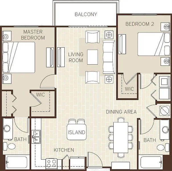 2 bed, 1083 sqft, $2,849 — Photo 2