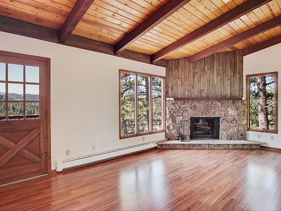 Living Rm, Wood Burning Fireplace