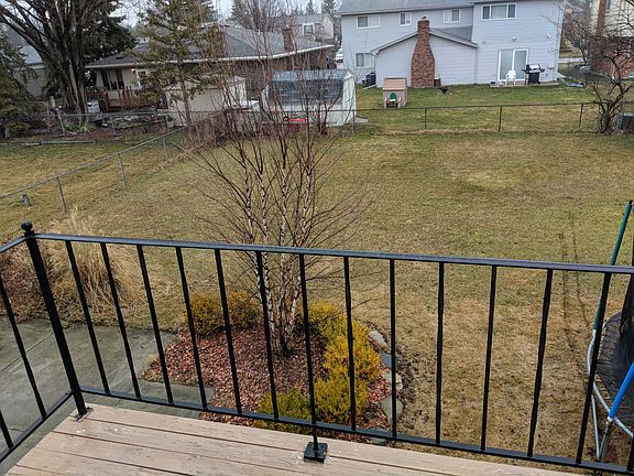 Backyard view from balcony