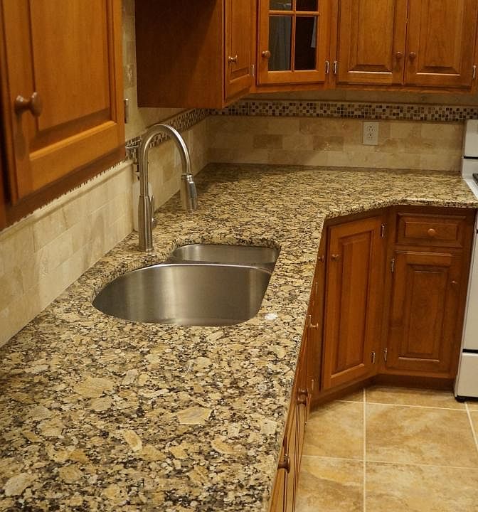 Granite counter top and back splash
