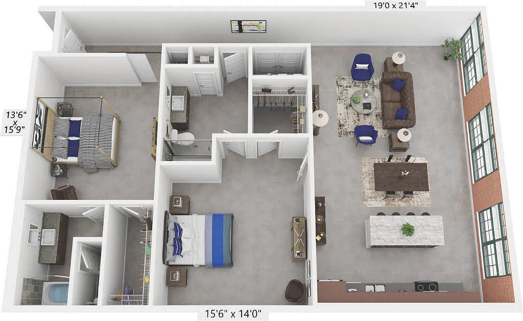 Floor plan Billie Holiday