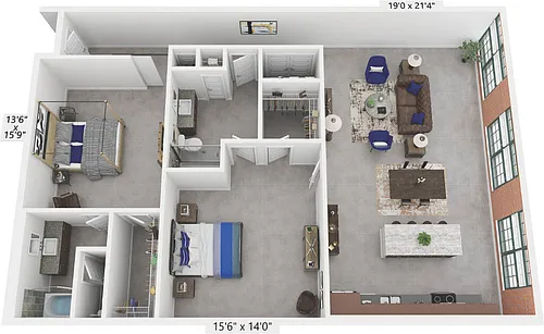 Floor plan Billie Holiday