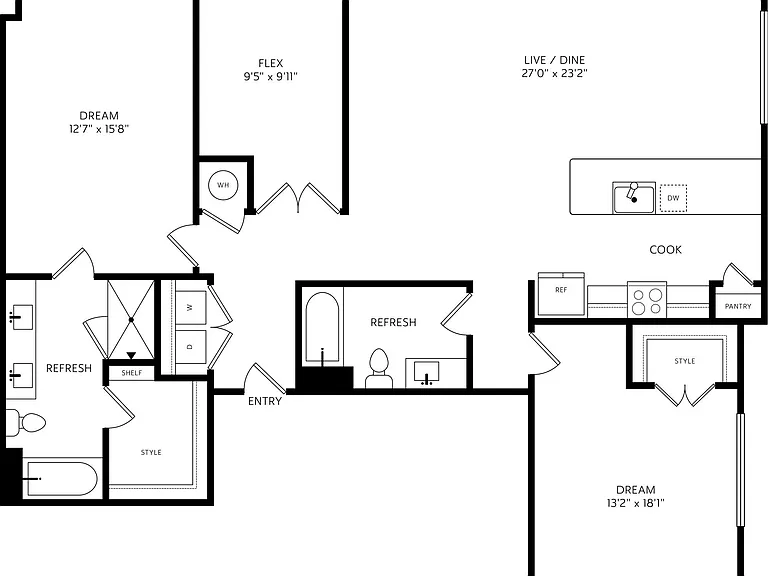B4 floor plan Encore Grayson
