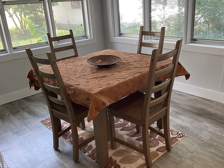 3 season room. Great for playroom or hosting/relaxing