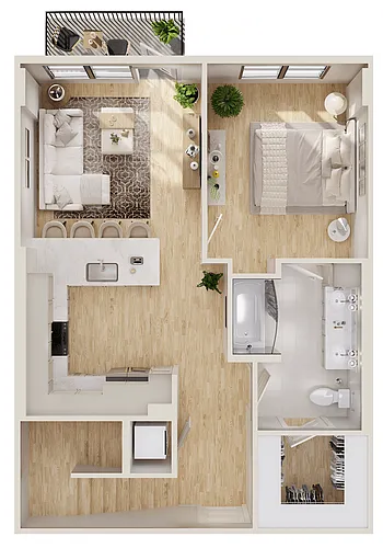 Floor plan LOFT - TH7