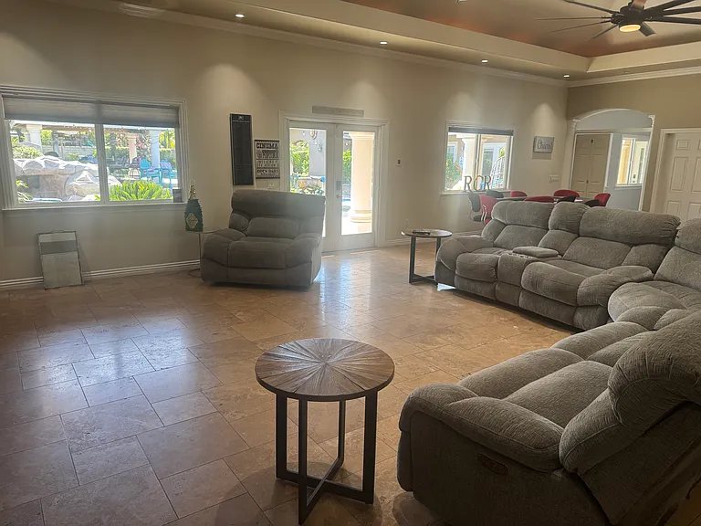 Very large living quarters with outdoor access