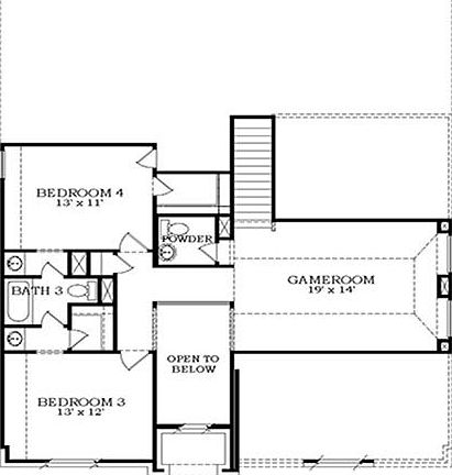 Lennar Homes, Brookstone Collection, "Alabaster" Plan 2nd Floor Shown (Options Shown) *Features, ame