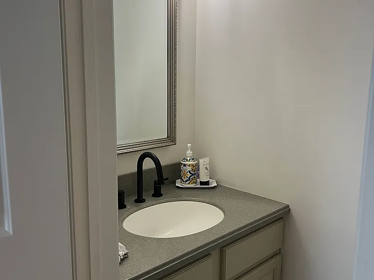 Downstairs powder room