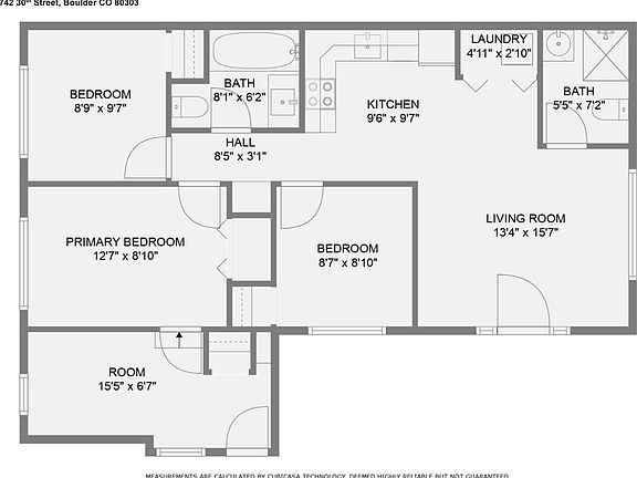 Floorplan of 742 30th Street