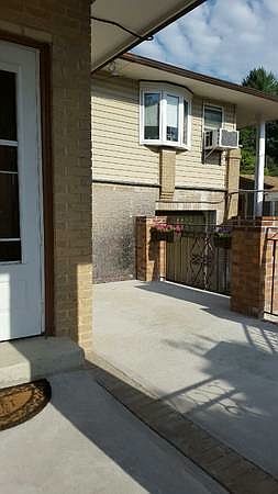 Entrance and patio attached to the apartment