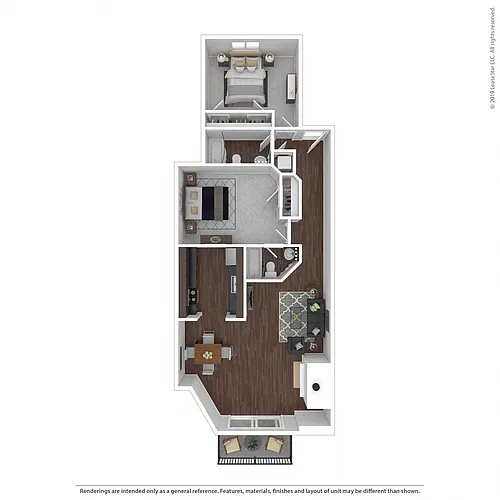 Floor plan Dogwood - 2 Bed, 2 Bath