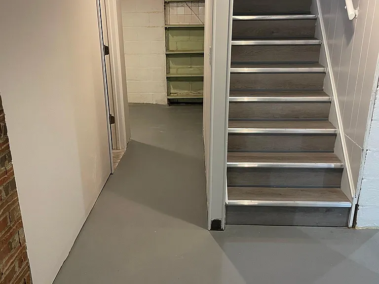 Basement hallway leading to Bathroom #2