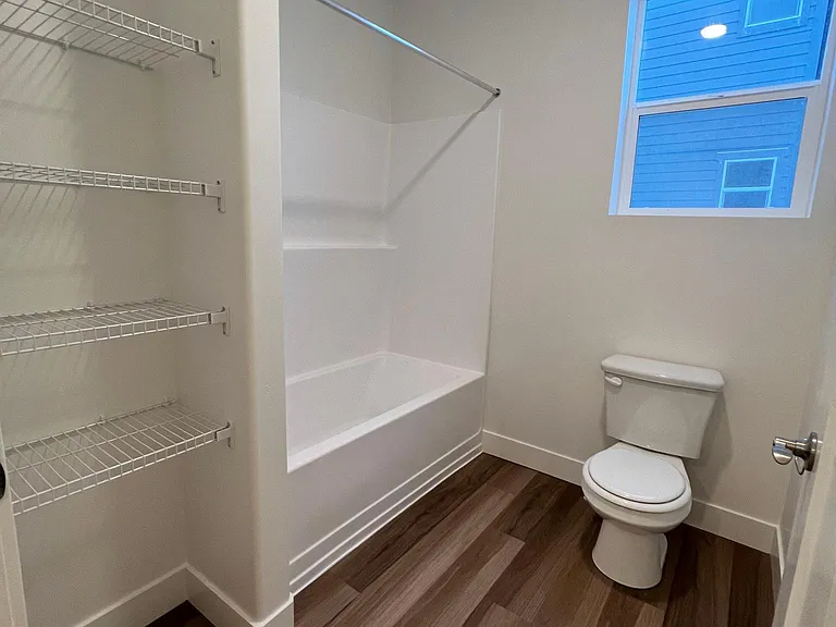 Master Bathroom with linen storage