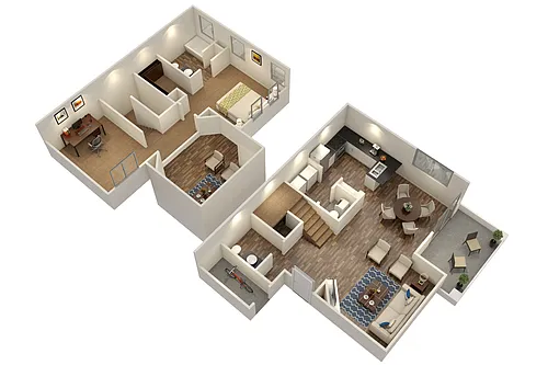 Floor plan Harvard Townhome
