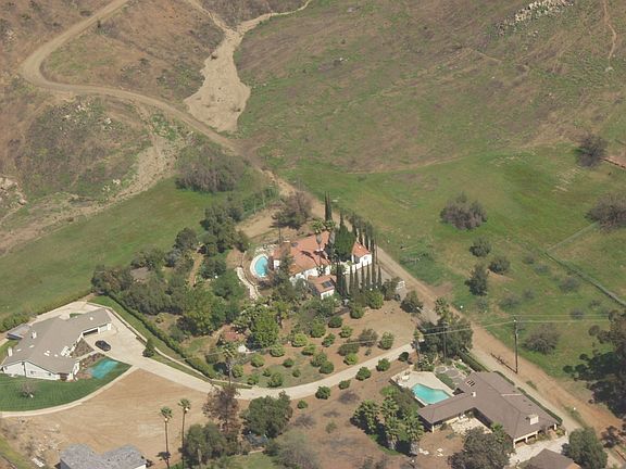 Ariel view of property