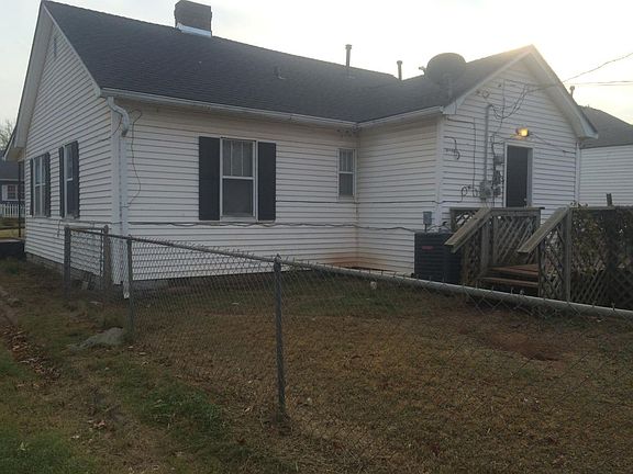 Rear of home including back deck