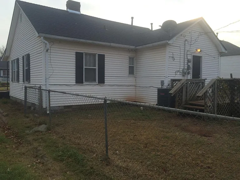 Rear of home including back deck
