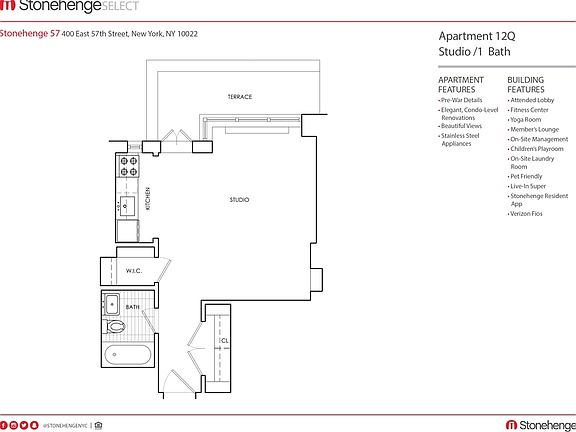 2nd image of 400 E 57th St APT 12Q
