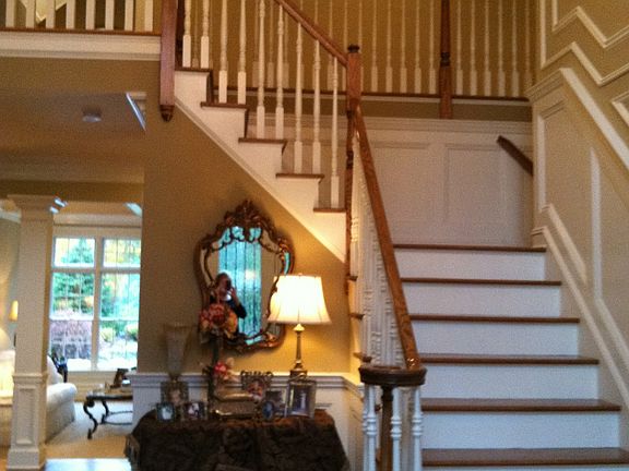 Nighttime view of Foyer