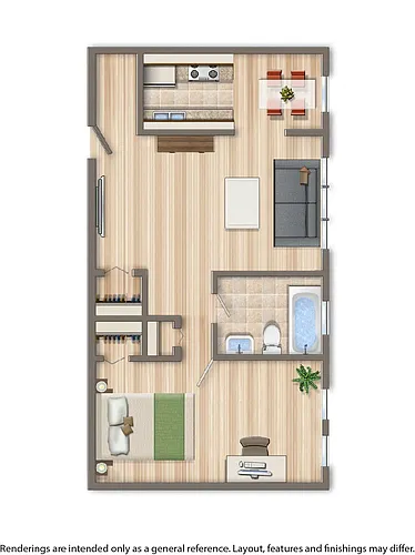 Floor plan 1 Bedroom