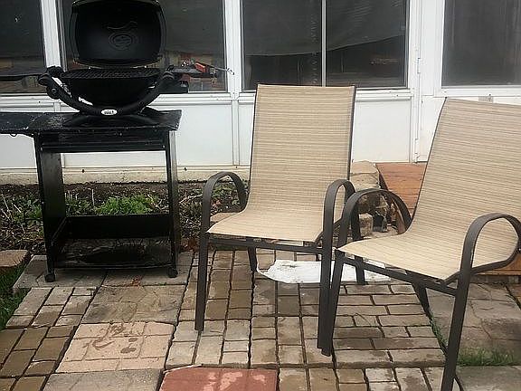Outside back patio
