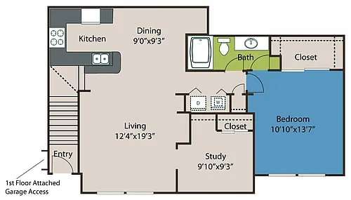 Floor plan 1B