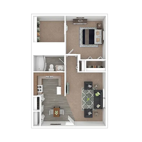 Floor plan 1 BR - 30% Gross Income