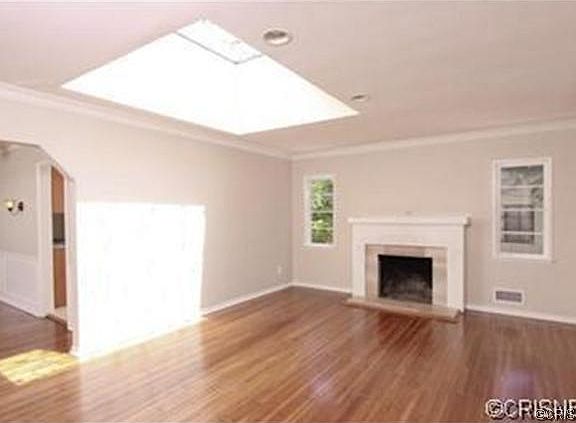 Sky light over living area