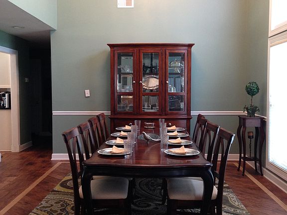 Formal table frint of house 